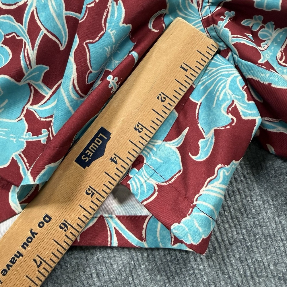 Goodfellow & Co Mens Swim Trunks Medium Red Blue Floral 5" Lined NWT - Picture 5 of 8
